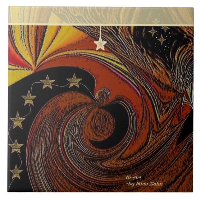 Carreau Carrelage photo en céramique "Wizardry" (Devant)