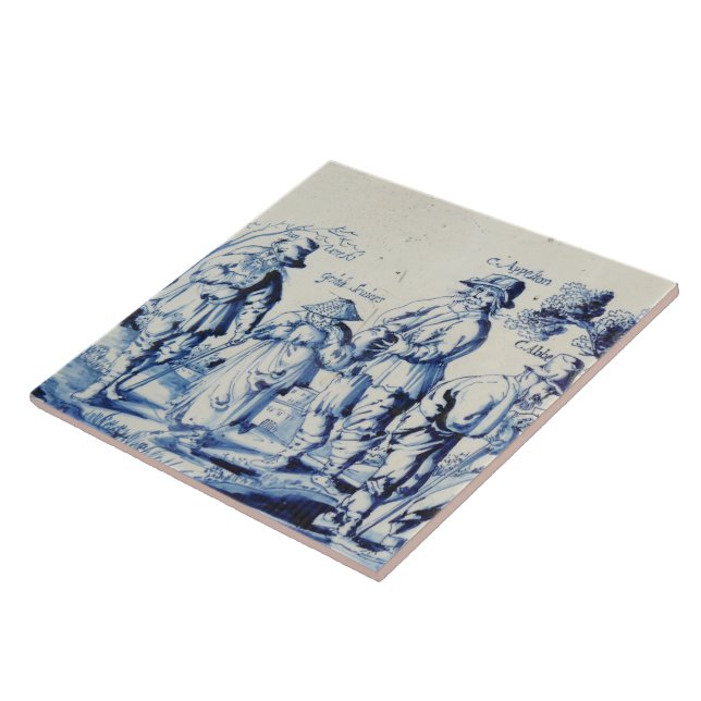 Carreau Carrelage Repro Delft Blue Les Gueux (Côté)