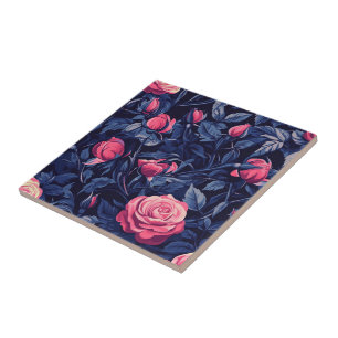 Carreau Carrelage Rose Art Déco Classique Pour Parquet Int