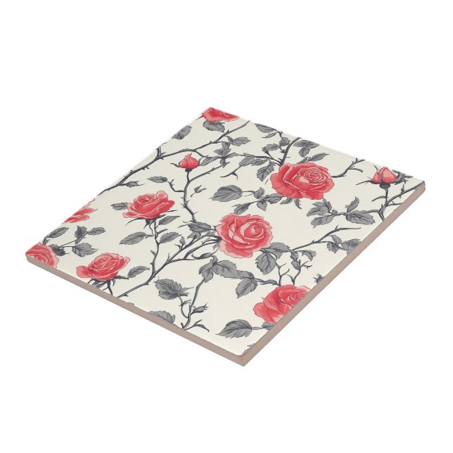 Carreau Carrelage Rose décoratif Classique Pour Décor Mais (Côté)