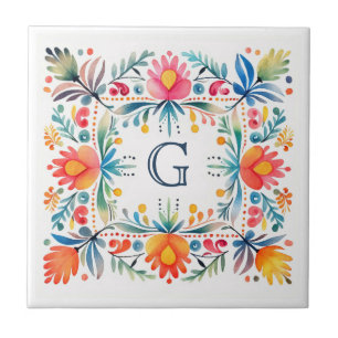 Carreau Carrelage style Hacienda inspiré par Talavera Mexi