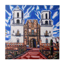 Carrelage "Sur les ailes du ciel, San Xavier"
