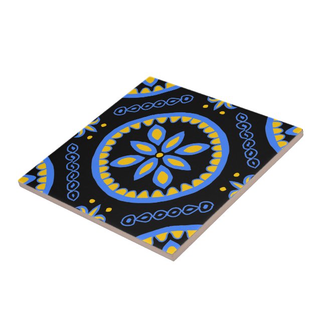 Carreau Carrelage Talavera noir (Côté)