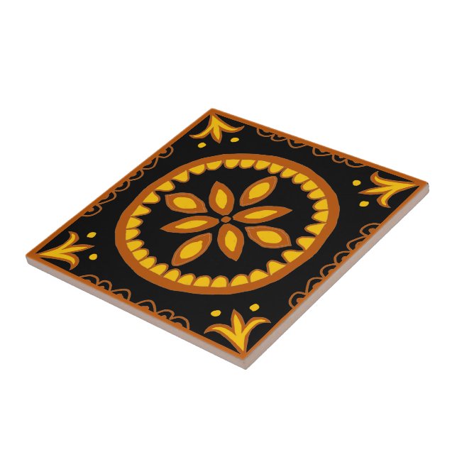 Carreau Carrelage Talavera noir (Côté)