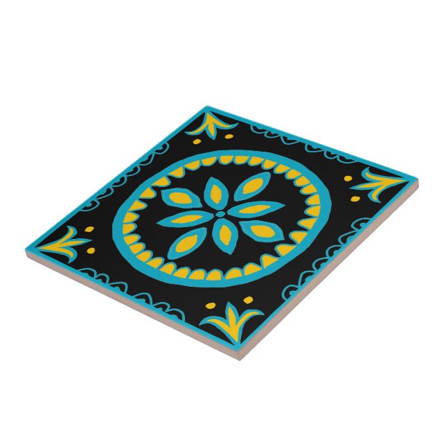 Carreau Carrelage Talavera noir (Côté)