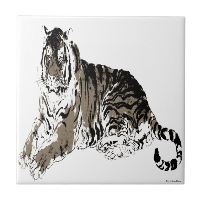 Carreau Carrelage Tiger Relaxant (Devant)