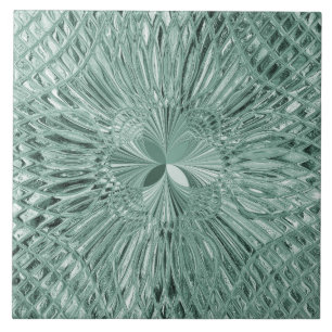 Carreau Carrelage vert céramique