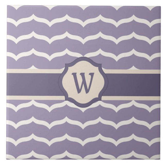 Carreau Carrelage Zigzag fleuri (Devant)