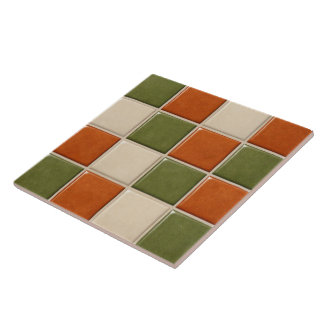Carreau Carrés Mosaïques Rétro