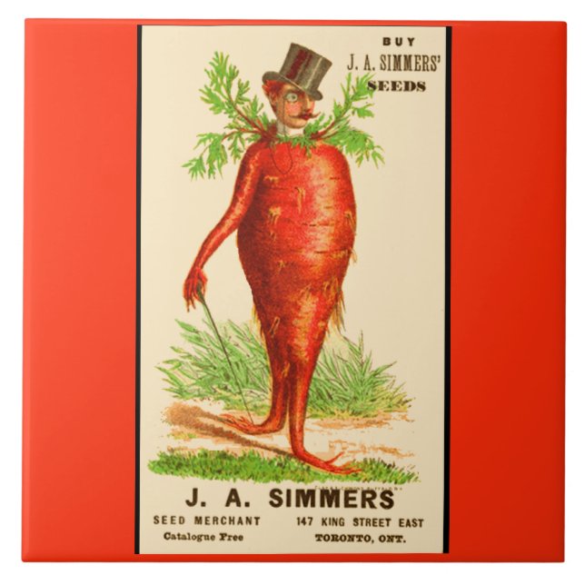 Carreau carrot man Victorian (Devant)