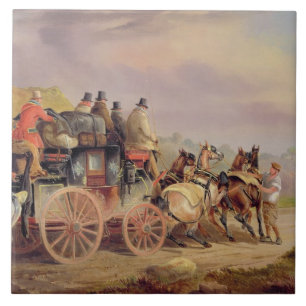 Carreau Cars de courrier sur la route : Le "mercure"