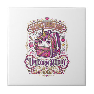 Carreau Cartable Licorne Copain Licorne Conception De Merc
