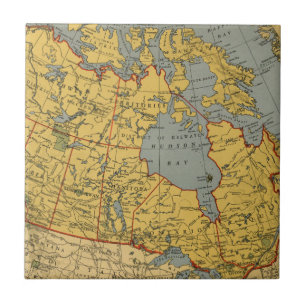 Carreau Carte antique du Canada