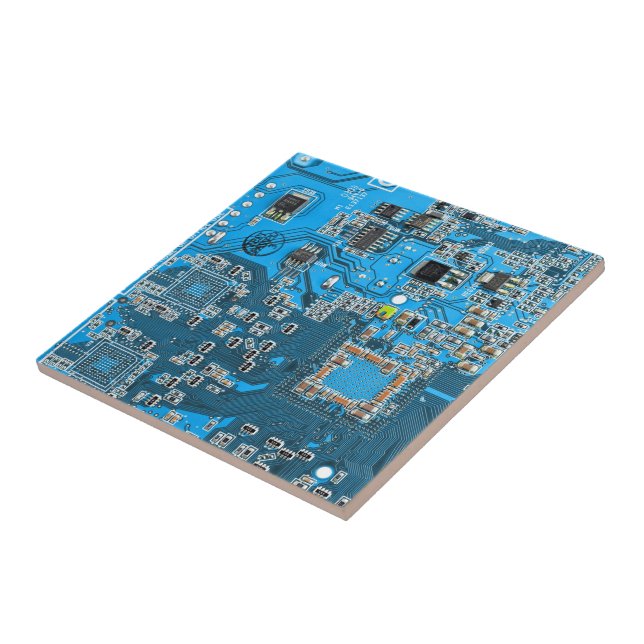 Carreau Carte circuit bleu circuit imprimé à circuit impri (Côté)