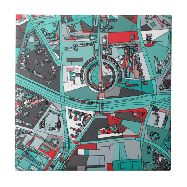 Carreau Carte de Berlin, Allemagne (Devant)