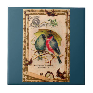 Carreau Carte de commerce victorienne Standard Sewing Mach