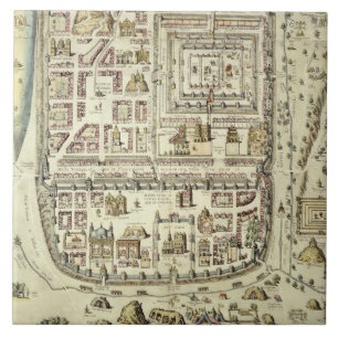 Carreau Carte de Jérusalem et des abords, de 'C
