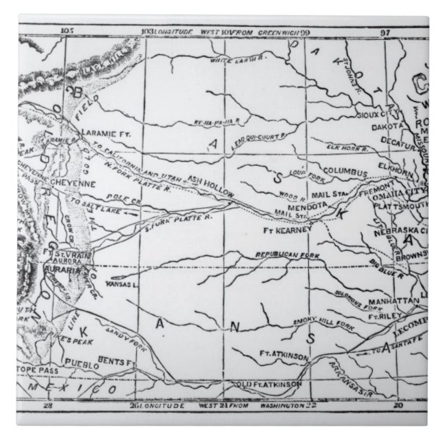 Carreau Carte de la région d'or, éditée dans 'le Weekly (Devant)