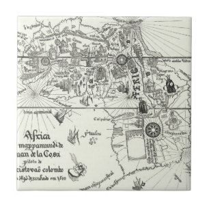 Carreau Carte de l'Afrique   1500