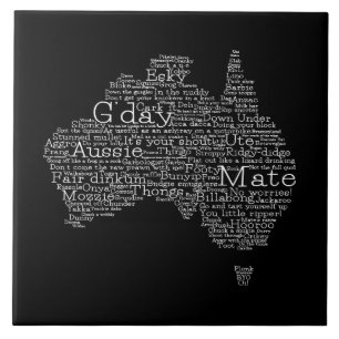 Carreau Carte de l'argot australien