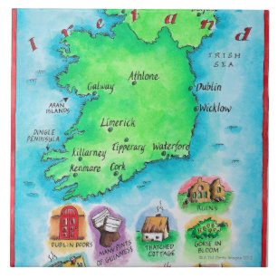 Carreau Carte de l'Irlande