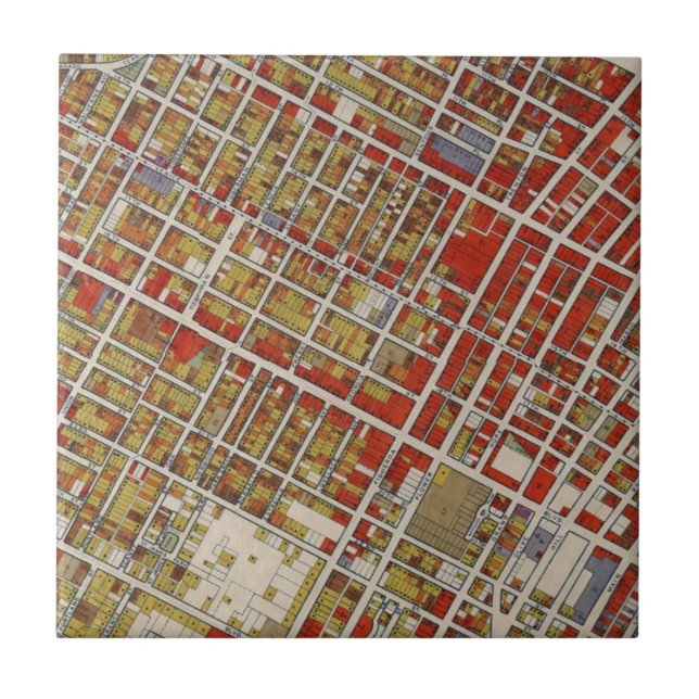 Carreau Carte de WPA de Los Angeles centrale (Devant)