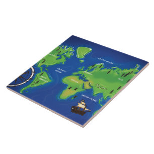 Carreau Carte du monde