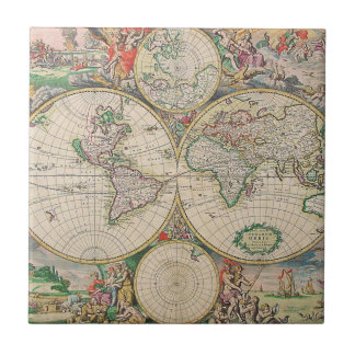 Carreau Carte du monde antique