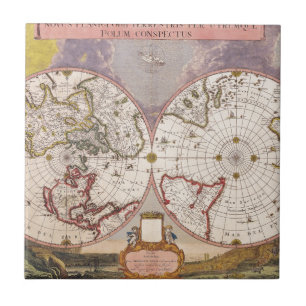Carreau Carte du monde antique