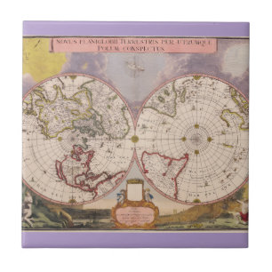 Carreau Carte du monde antique