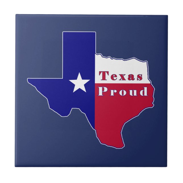 Carreau Carte du Texas Proud (Devant)