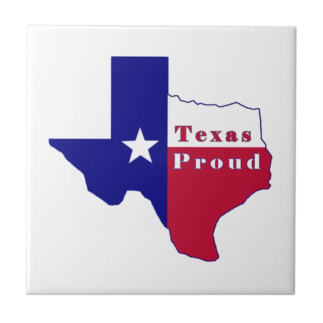 Carreau Carte du Texas Proud (Devant)