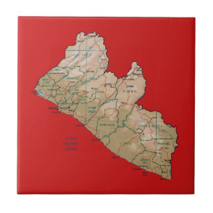 Carreau Carte Liberia