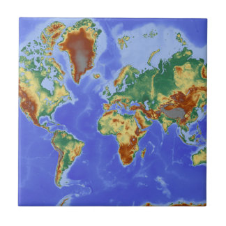 Carreau Carte mondiale géographique internationale
