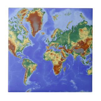 Carreau Carte mondiale géographique internationale