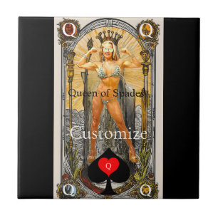 Carreau Carte Tarot Reine des pique Thunder_Cove