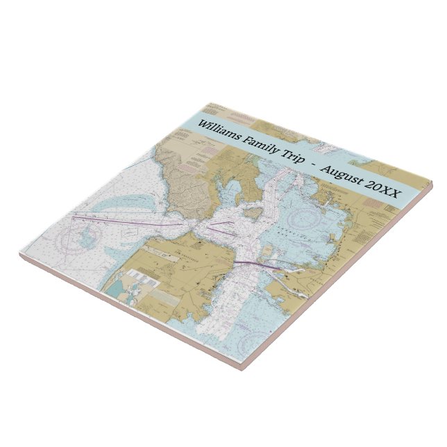 Carreau Carte Yacht San Francisco (Côté)