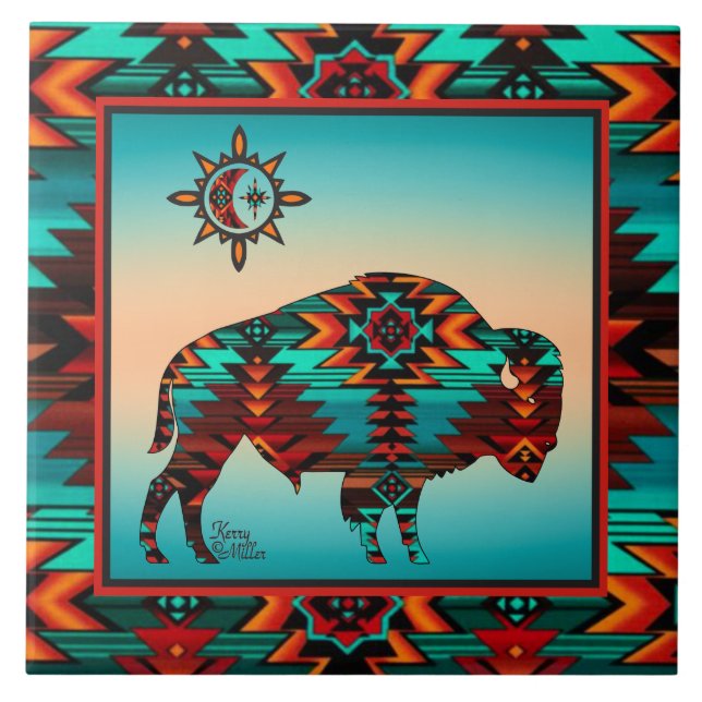 Carreau CARTEAU CÉRAMIQUE DE Buffalo-Sud-Ouest (Devant)