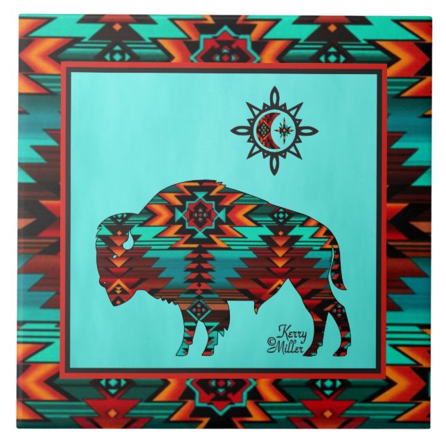 Carreau CARTEAU CÉRAMIQUE DE Buffalo-Sud-Ouest (Devant)