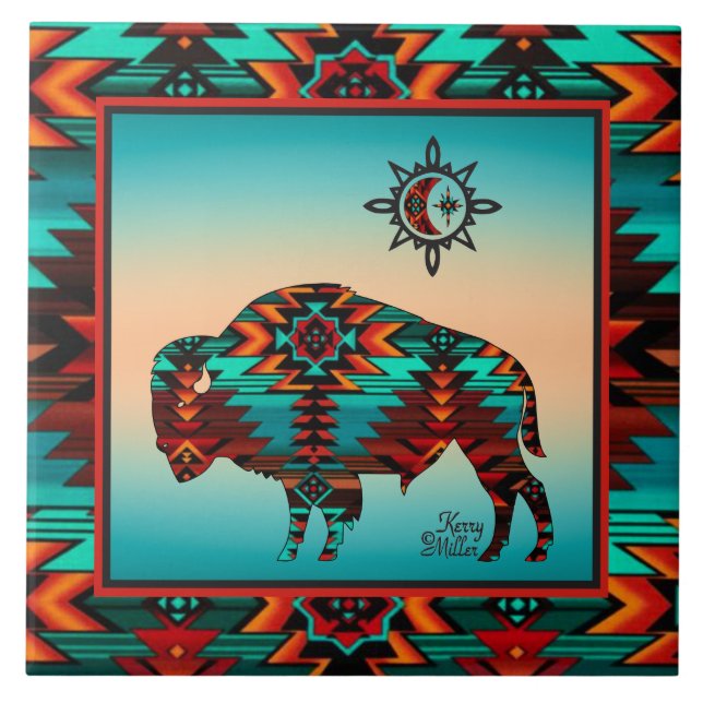 Carreau CARTEAU CÉRAMIQUE DE Buffalo-Sud-Ouest (Devant)