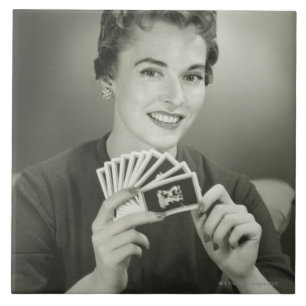 Carreau Cartes de jeu de femme