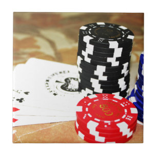 Carreau Cartes de poker As Jetons Jeux de hasard Casino Ga