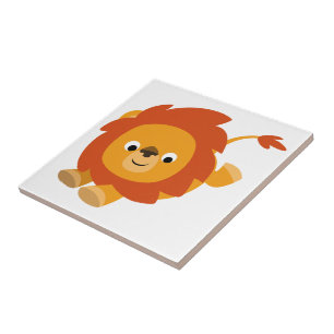 Carreau Carton Lion Perky Cute