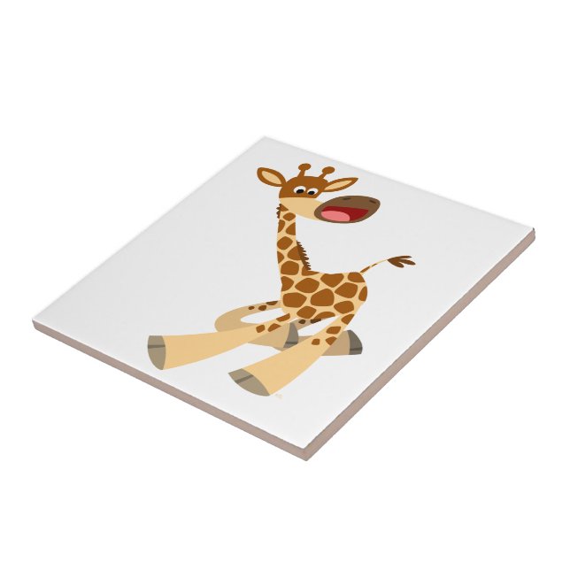 Carreau Carton mignon Ambling Giraffe Carrelage (Côté)