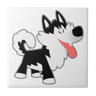 Carreau Carton mignon Sibérien Husky Carrelage