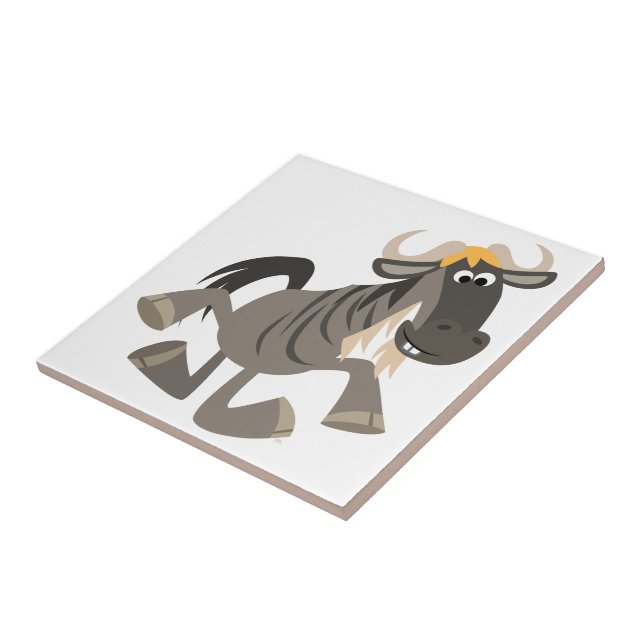 Carreau Carton Tap Danser Wildebeest Tile (Côté)