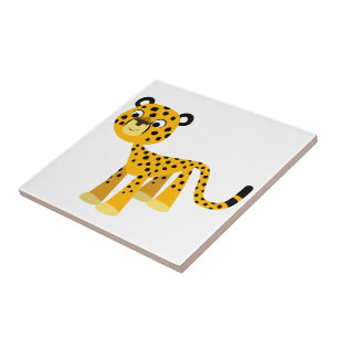 Carreau Cartoon joyeux Cheetah Tile