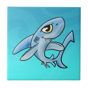 Carreau Cartoon Shark