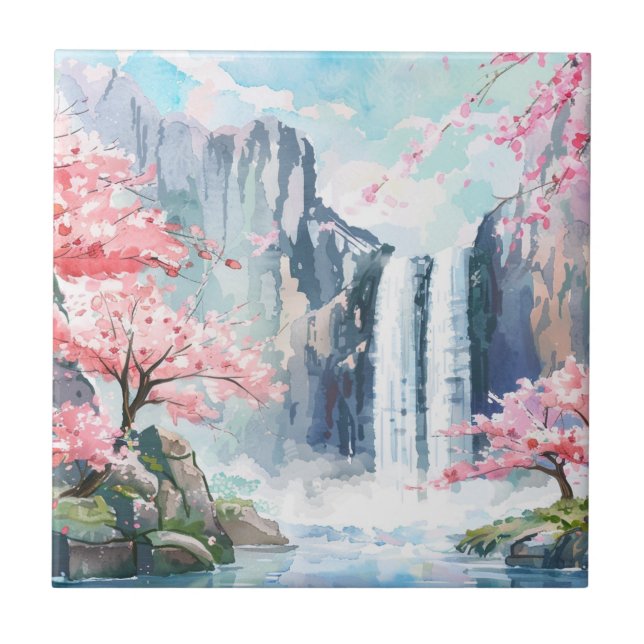 Carreau Cascade au printemps (Devant)