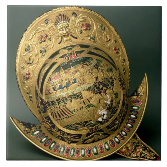 Carreau Casque de 1550-74) XVIème siècle de Charles IX (Devant)